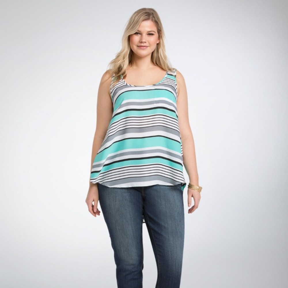 Torrid sriped pocket tank top
